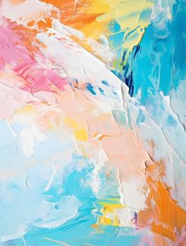 Abstract oil painting